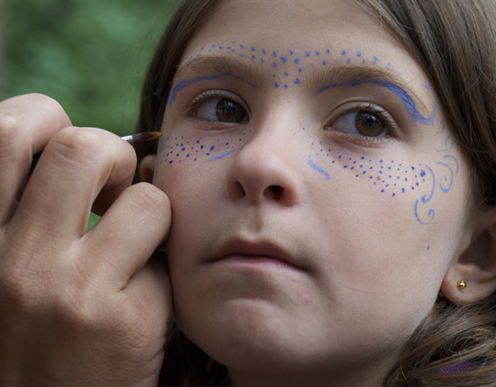 We might even do some fancy face painting.